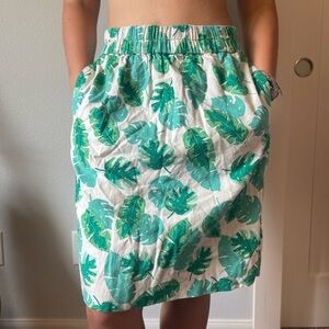 J. Crew tropical skirt